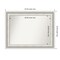 Parlor White Non-Beveled Custom Framed Bathroom Vanity Wall Mirror